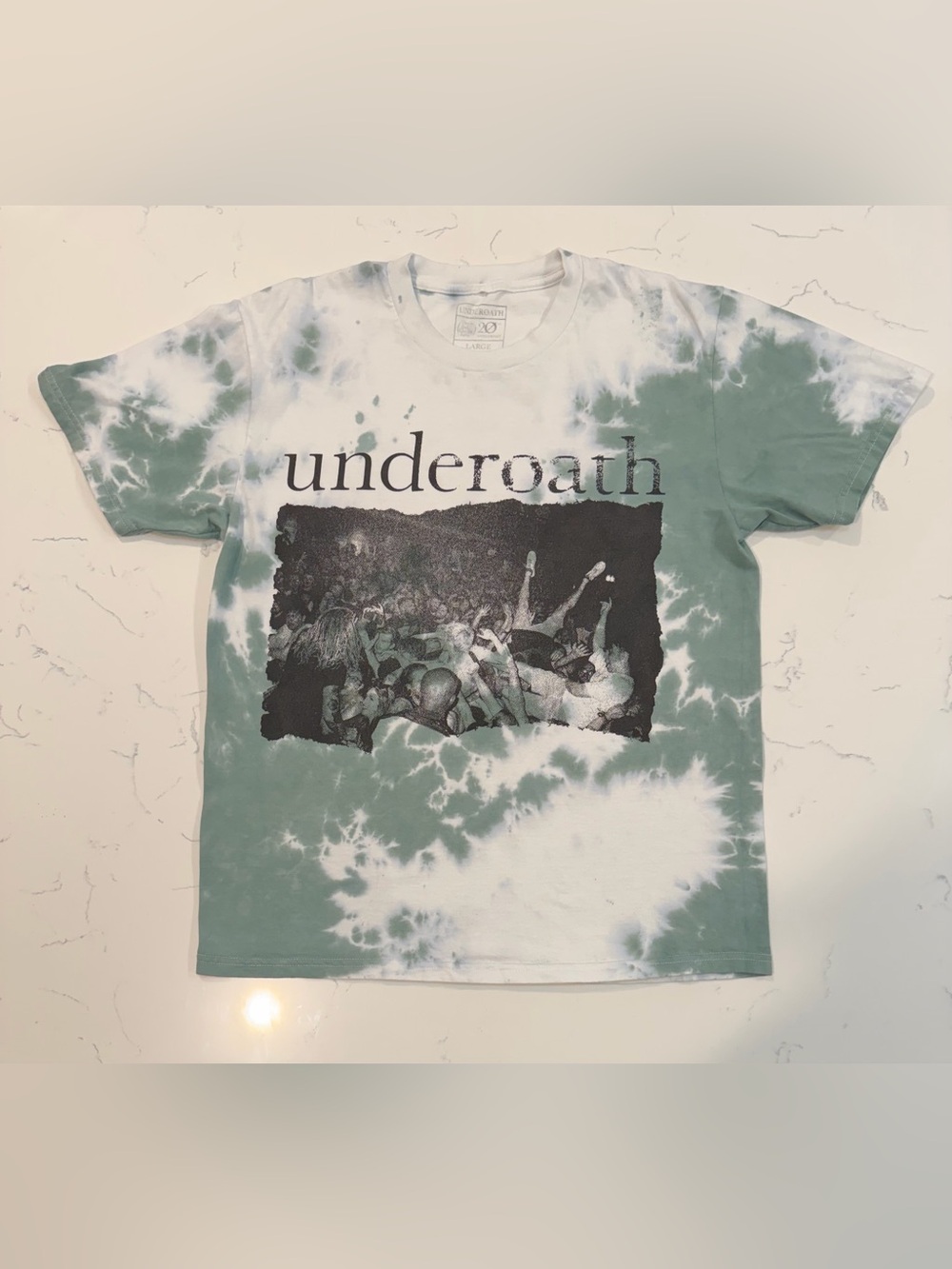 Underoath They’re Only Chasing Safety 20th Anniversary Tour Tie Dye Size L